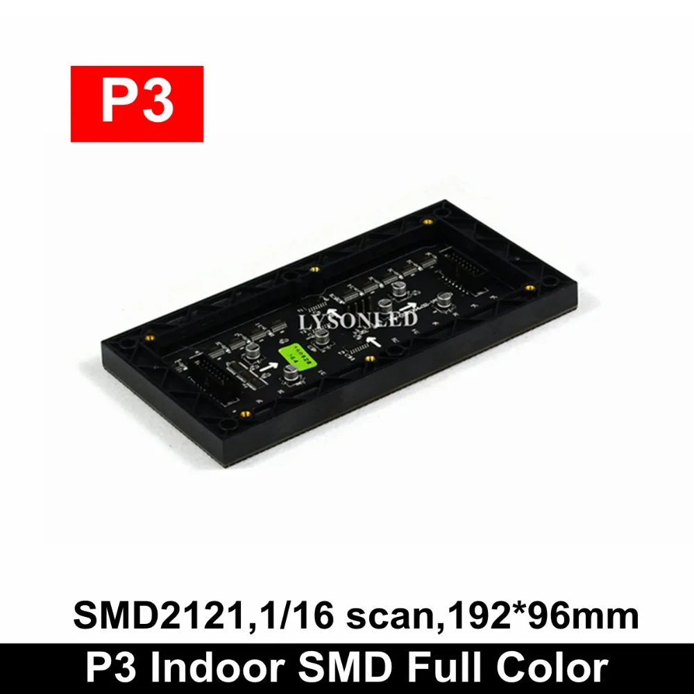 P3 Крытый SMD полноцветный светодиодный модуль для hd видео экрана 64*32 пикселей|led
