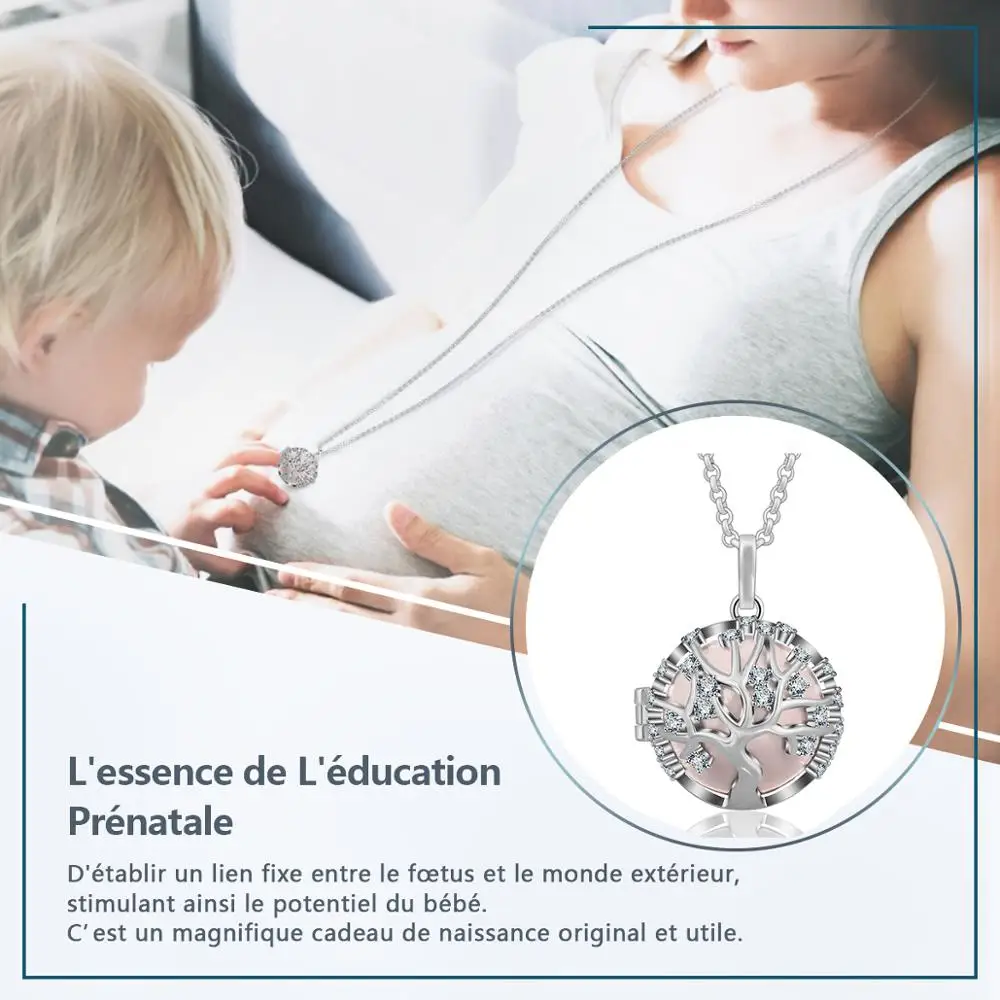 Кулон с кулоном из фианита Eudora 20 мм кристаллом для всей семьи|harmony bola|pregnancy jewelrylocket