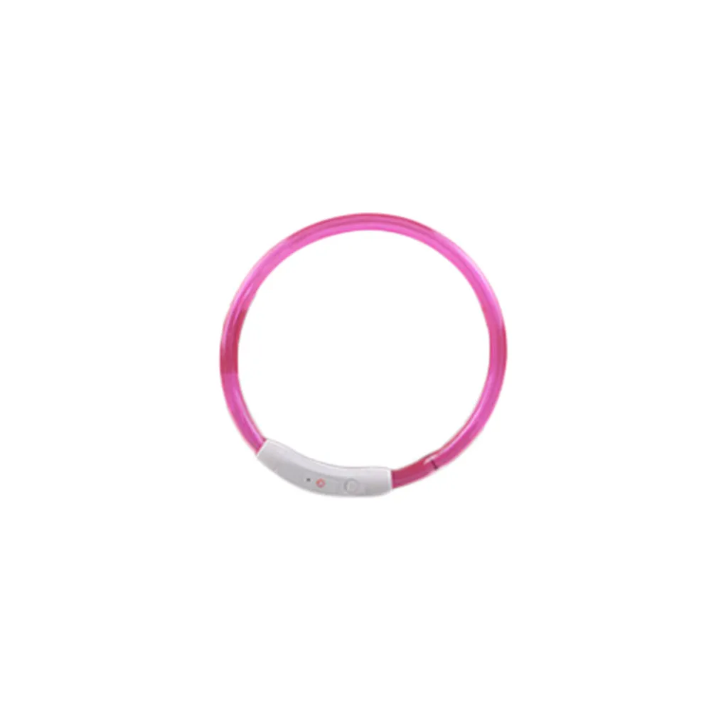 Перезаряжаемый Водонепроницаемый светодиодный мигающий ошейник с USB безопасный