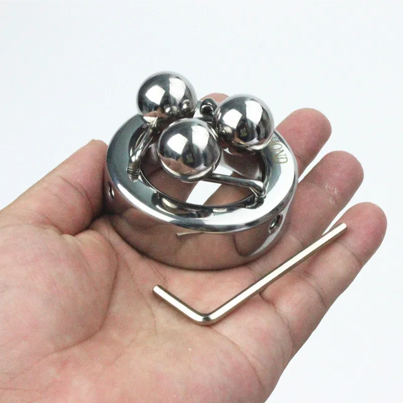 Мужская подвеска-Растяжитель мошонки из нержавеющей стали с 3 шариками