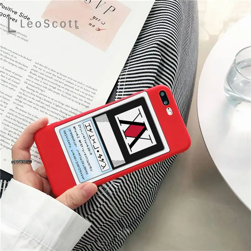 

Anime Hunter X hunter Phone Case Candy Color for iPhone 11 12 mini pro XS MAX 8 7 6 6S Plus X SE 2020 XR