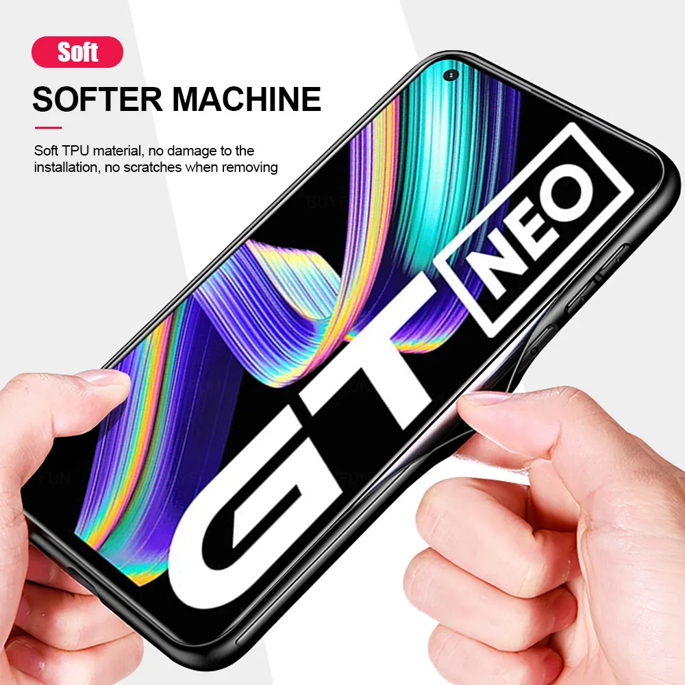 car magnetic holder leather phone cover for realme gt neo case realmi gt master 5g slim soft silicone shockproof protect fundas free global shipping