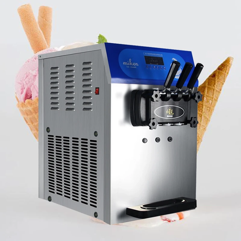 

Настольная летняя машина для производства мягкого мороженого с 3 вкусами, автоматическая машина для производства йогурта и мороженого с сертификацией CE ISO