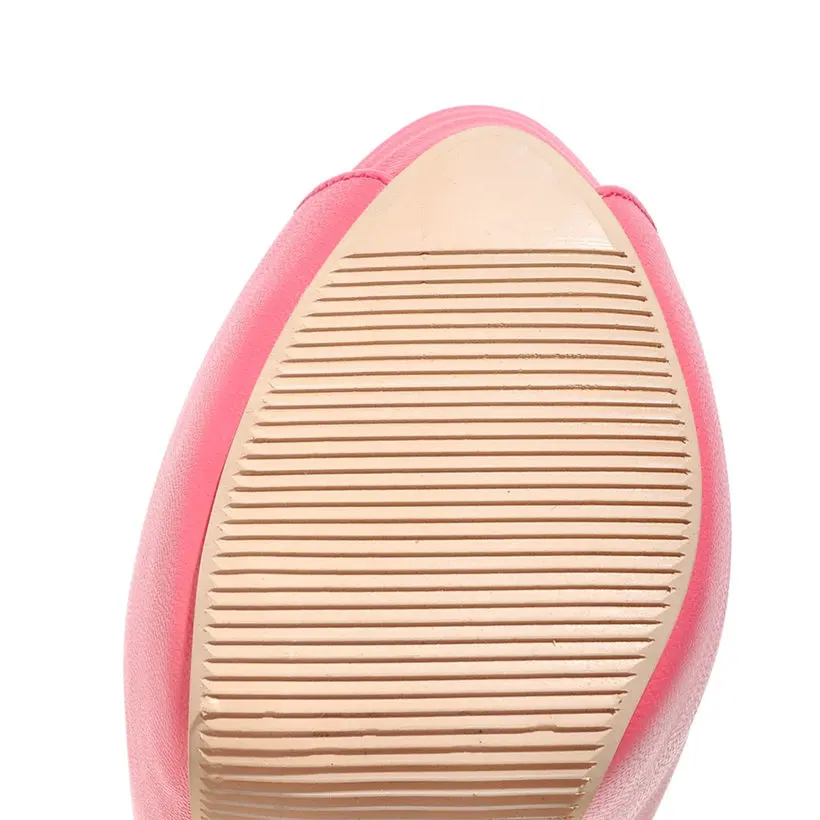 Летние женские туфли-лодочки на платформе Сандалии с открытым носком очень