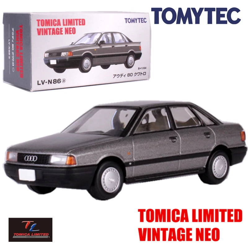 Tomytec tomica limited винтажный neo lv n86 audi 80 quattro литой под давлением миниатюрный автомобиль