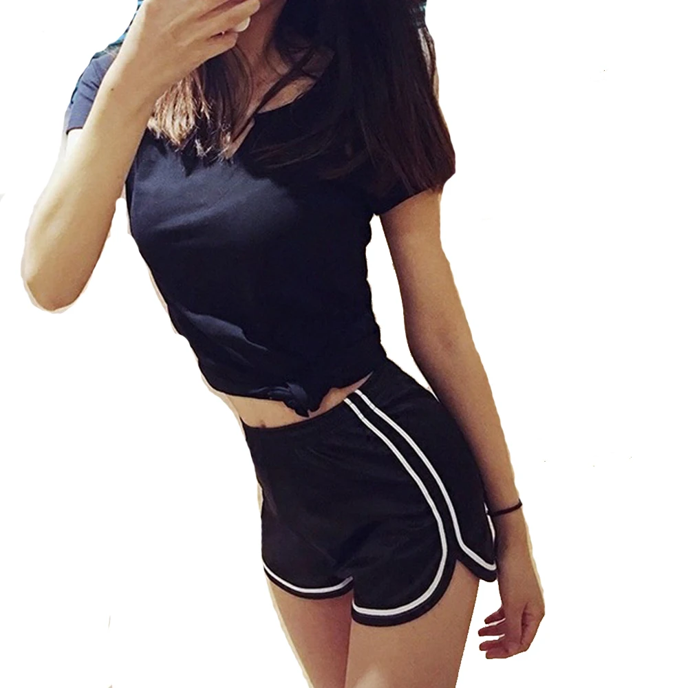 

European Style Simple Sport Style High Waist All Matching Shorts For Women Plus Size Casual 8 Colors Short Pants FS0947