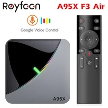 ТВ приставка Reyfoon A95X F3 Air 8K Android 9 0 Amlogic S905X3 4K голосовой помощник Google
