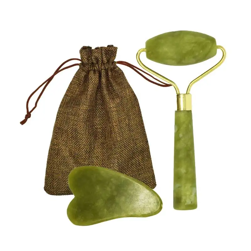 Портативный ролик для похудения лица Нефритовый массажный инструмент тела