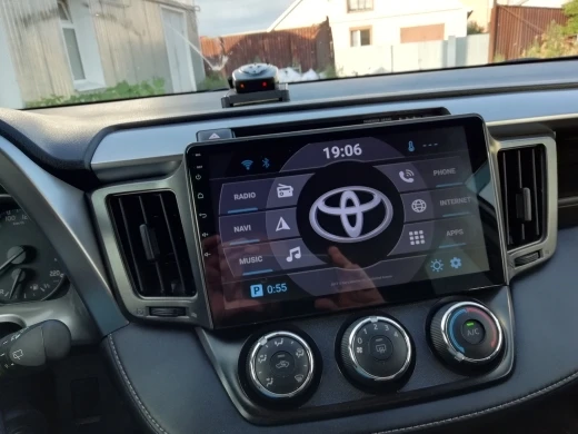 Android 9,0 Автомагнитола gps navi для Toyota RAV4 2013 мультимедийный плеер Восьмиядерный 4 Гб+ 32 ГБ 10," ips wifi BT
