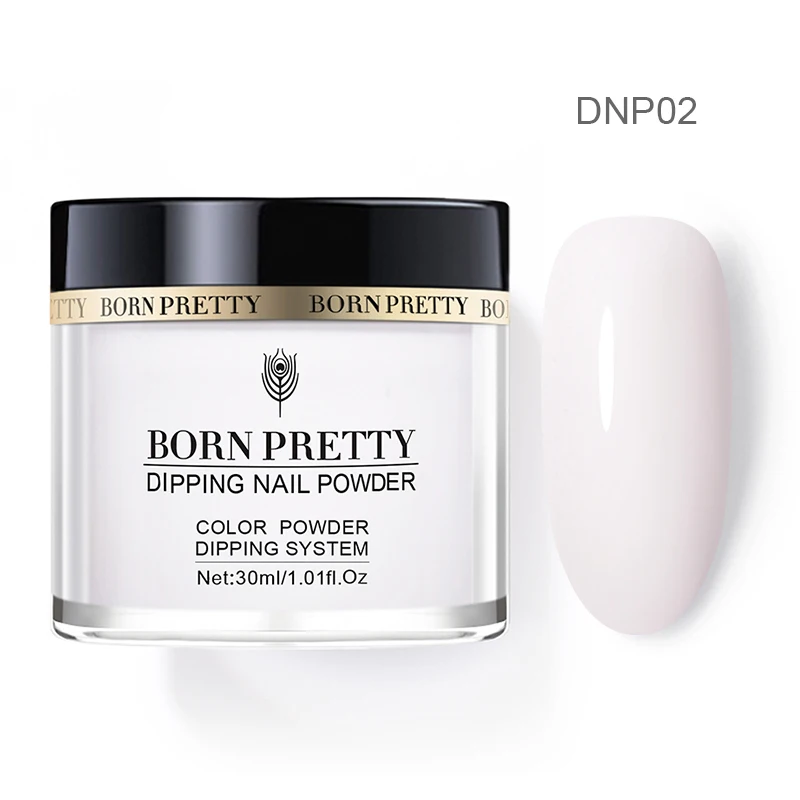 BP-DNP02 BORN PRETTY 30 мл без лечения окунания порошок для ногтей натуральный сухой длительный французский Пигмент Блеск пыль украшения ногтей - Цвет: BP-DNP02