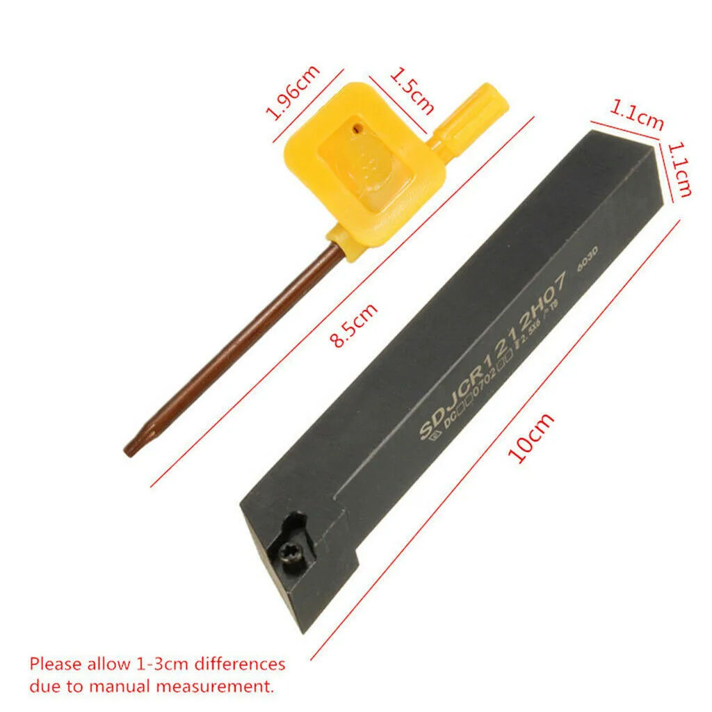 

Blade Bar Boring Carbide Finishing Holder Lathe Metal SDJCR1212H07 Tool