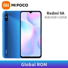 Сотовый телефон Xiaomi Redmi 9A, глобальная прошивка, 4 Гб 128 ГБ6 ГБ 128 ГБ, батарея 5000 мАч, Восьмиядерный процессор MTK Helio G25, полный экран 6,53 дюйма, камера 13 МП, китайская версия