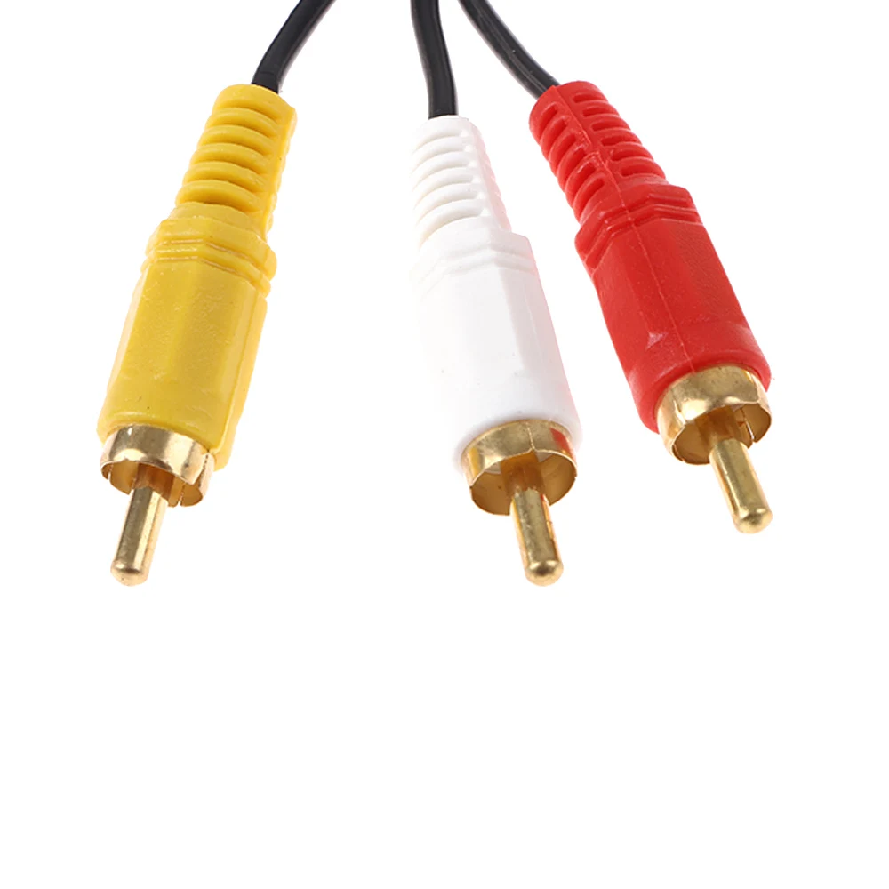 1 шт. 5 футов м позолоченный 3 RCA на композитный штекер для мужчин аудио/видео av
