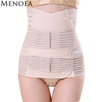menoea 2021 3 pieces set maternity postnatal belt after pregnancy bandage belly band waist corset pregnant women slim shapers