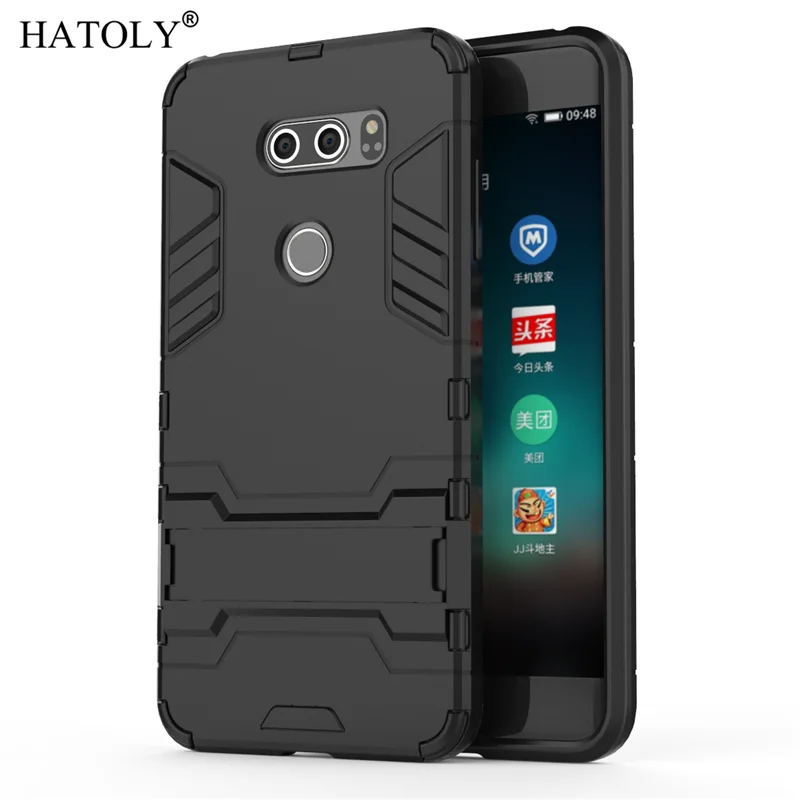 Чехол для LG V30 резиновый защитный чехол телефона с роботом Жесткий задней панели