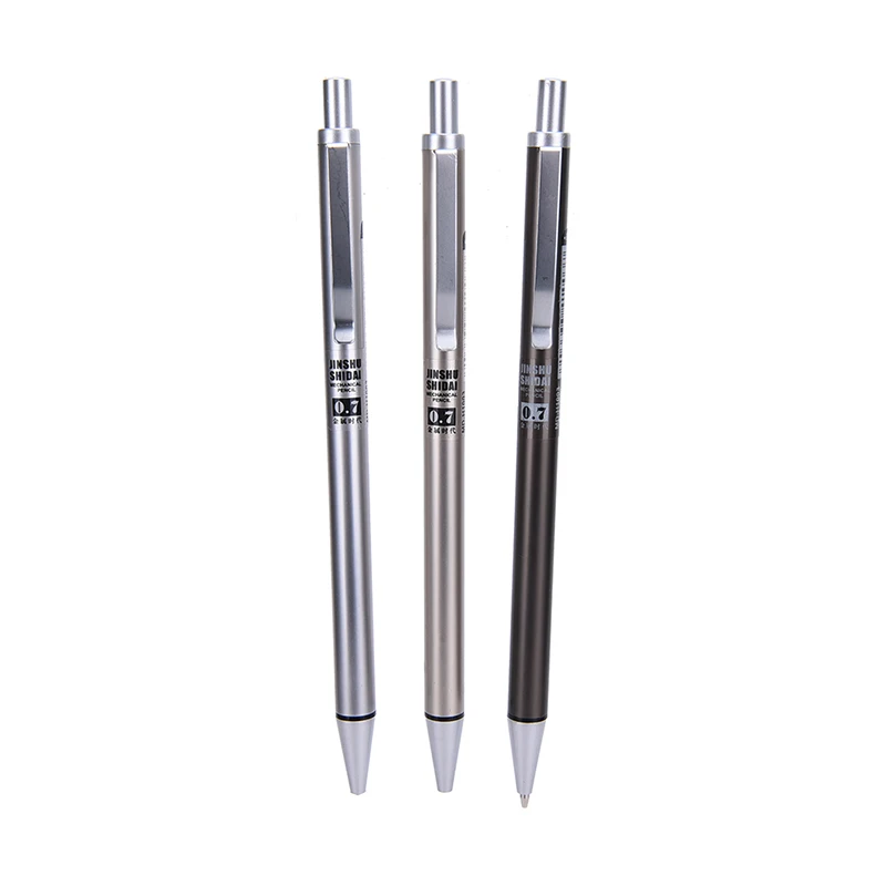 

0.7mm Iron Metal Mechanical Automatic Pencil for Writing Drawing School Supplies
