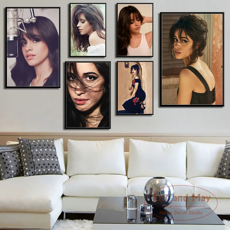 

Camila Cabello Pop Music Singer Star Posters And Prints Canvas Painting Wall Art Picture Vintage Poster Decorative Home Decor