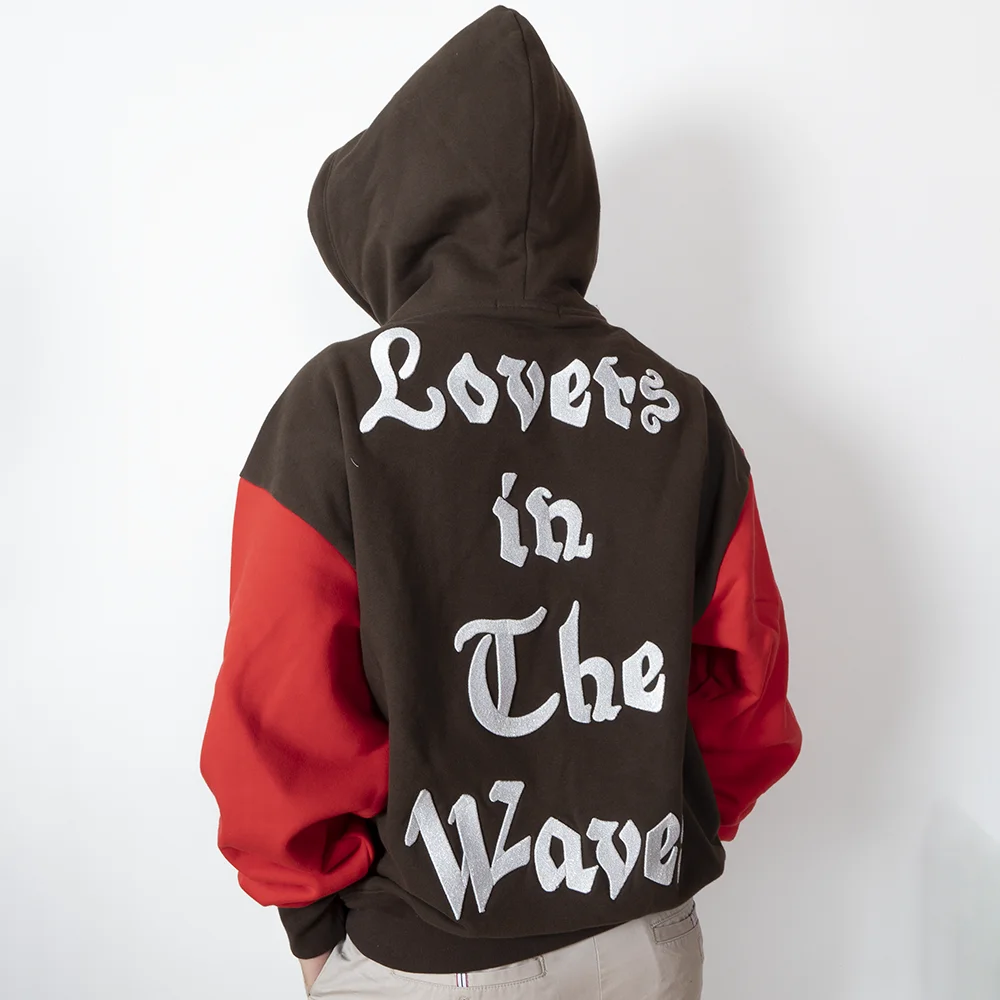 

Rowling Mirror Patchwork Embroidered Letter Zipper Hoodie Women Long Sleeve Cotton Sweatshirt Classic Cardigan Tops Female