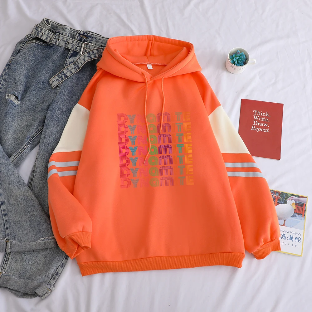 Толстовки с капюшоном в стиле K-POP женский корейский толстовка Bangtan Boys динамтом