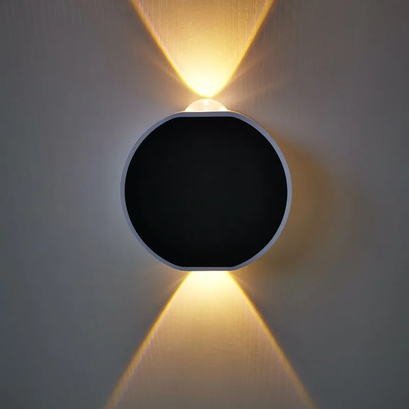 Светодиодный простой современный круглый алюминиевый креативный настенный