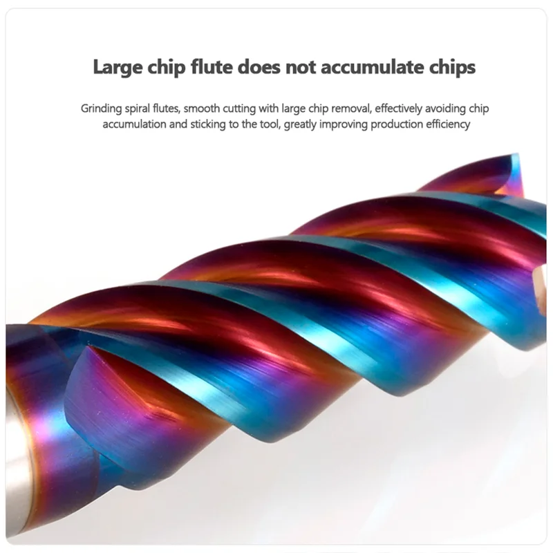 Твердосплавная фреза HRC65 4 концевые фрезы с канавками хвостовик 1 ~ 20 мм