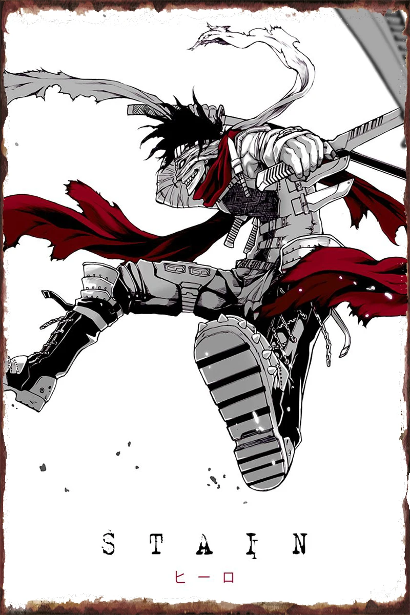 

Anime Manga Hero Academia Wall Decor Room Decoration Retro Vintage Metal Sign Tin Sign Tin Plates For Pub Home Club Man Cave