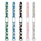 Ремешок для Mi Band 4 3 5 6, силиконовый сменный Браслет в стиле граффити с цветами для мальчиков и девочек Mi Band 6 5, браслет