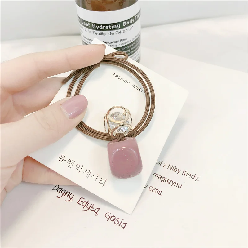 Ins хит женские квадратные резинки для волос шикарные девушек аксессуары