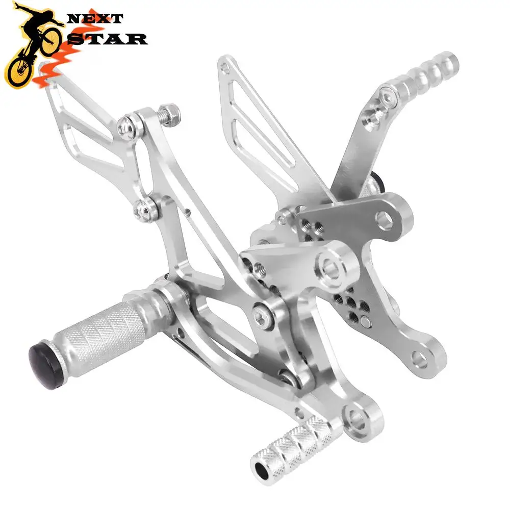 Регулируемые подножки для мотоциклов с ЧПУ педалей KAWASAKI NINJA ZX6R ZX 6R 2005 2006 2007