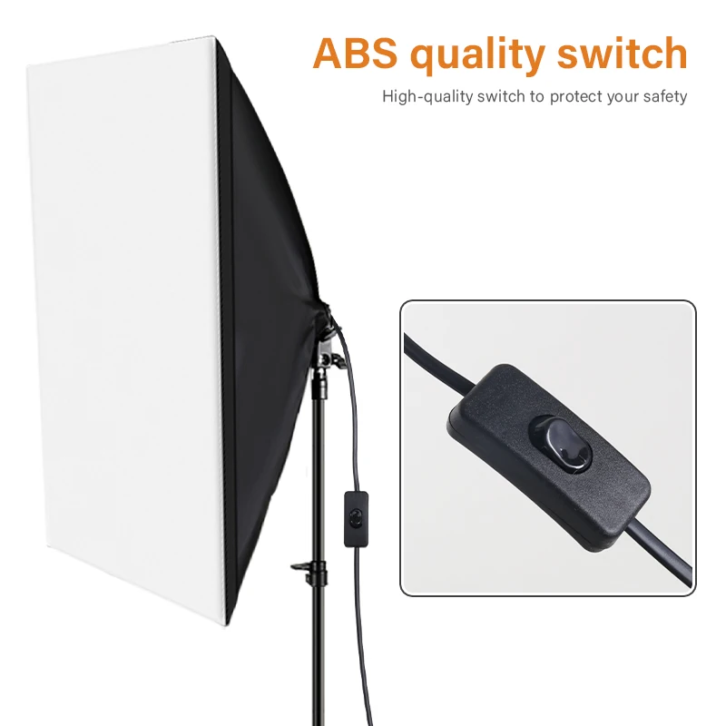 Photography Softbox Lighting With Tripod Kit Studio Soft Box Continuous Equipment For Photographer Record Photos Videos |