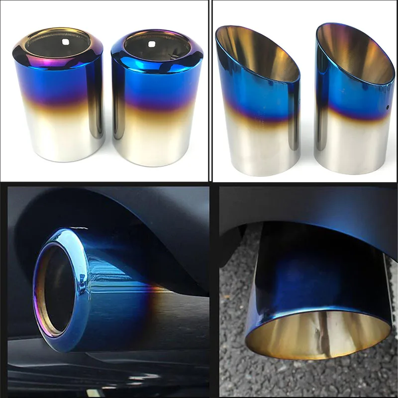 Автомобильный Стайлинг Новый 2 шт. хромированная выхлопная труба из нержавеющей