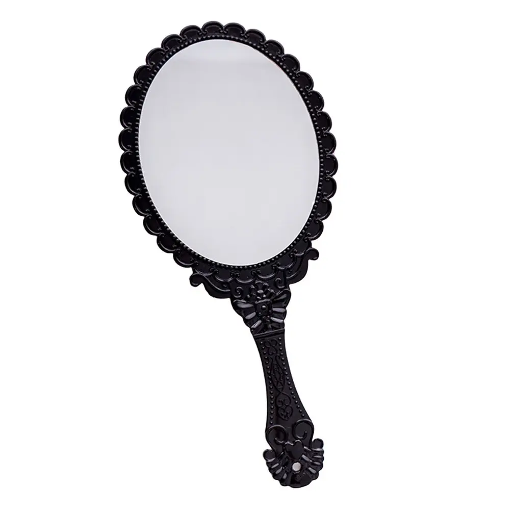 Креативное портативное зеркало для макияжа в стиле ретро туалетное с ручкой