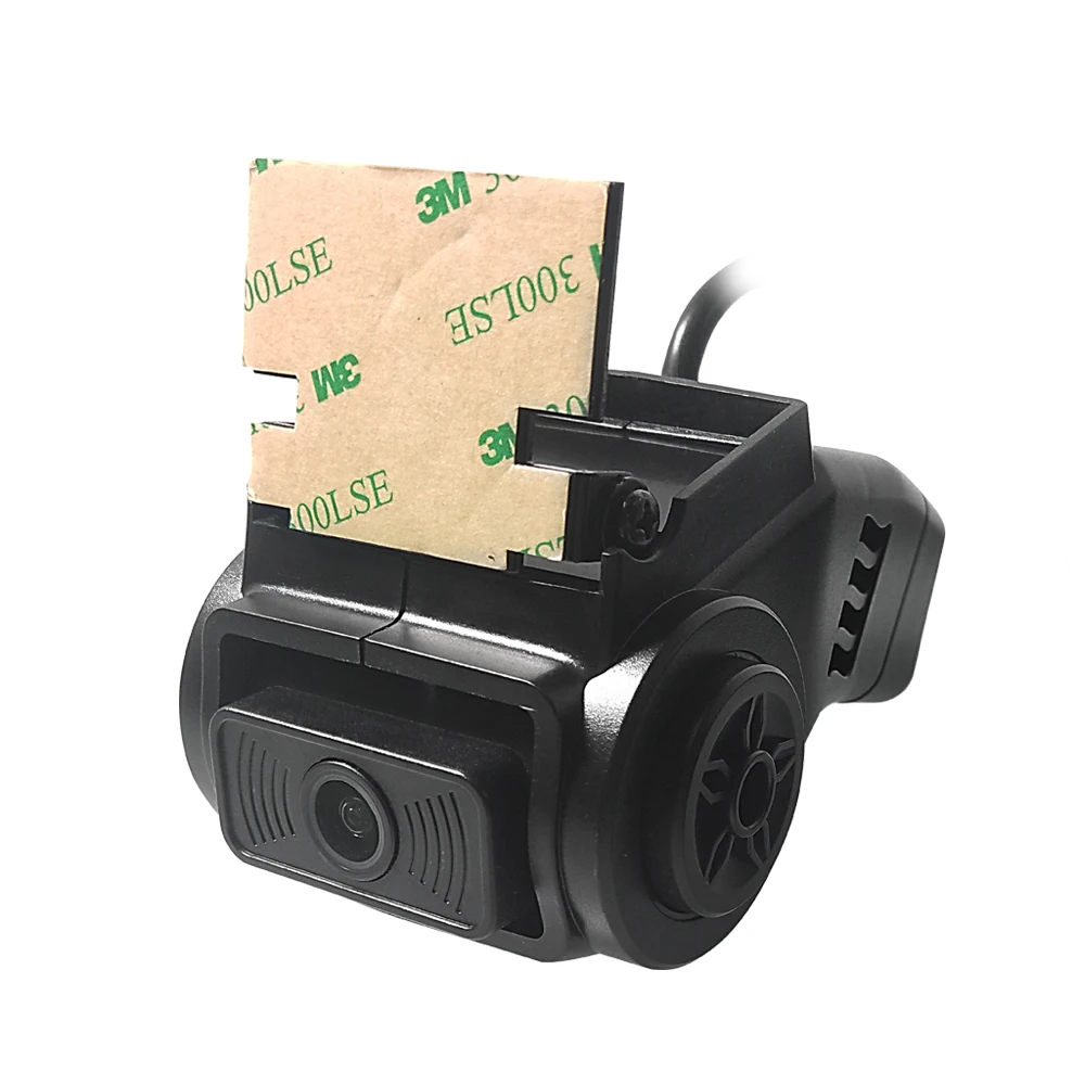 

front/rear view dual lens in-car camera with super starlight night vision chip local monitoring probe outside taxi online car