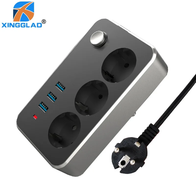 Удлинитель электрический с 3 USB-портами 1 8/3 м медным кабелем | Электроника