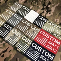 15cm luminous patch name tapes custom logo flag laser cut white letters morale tactics military airsoft