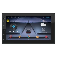 android car stereo gps navigation wifi aux head unit rear view camera with 8 led lights optional