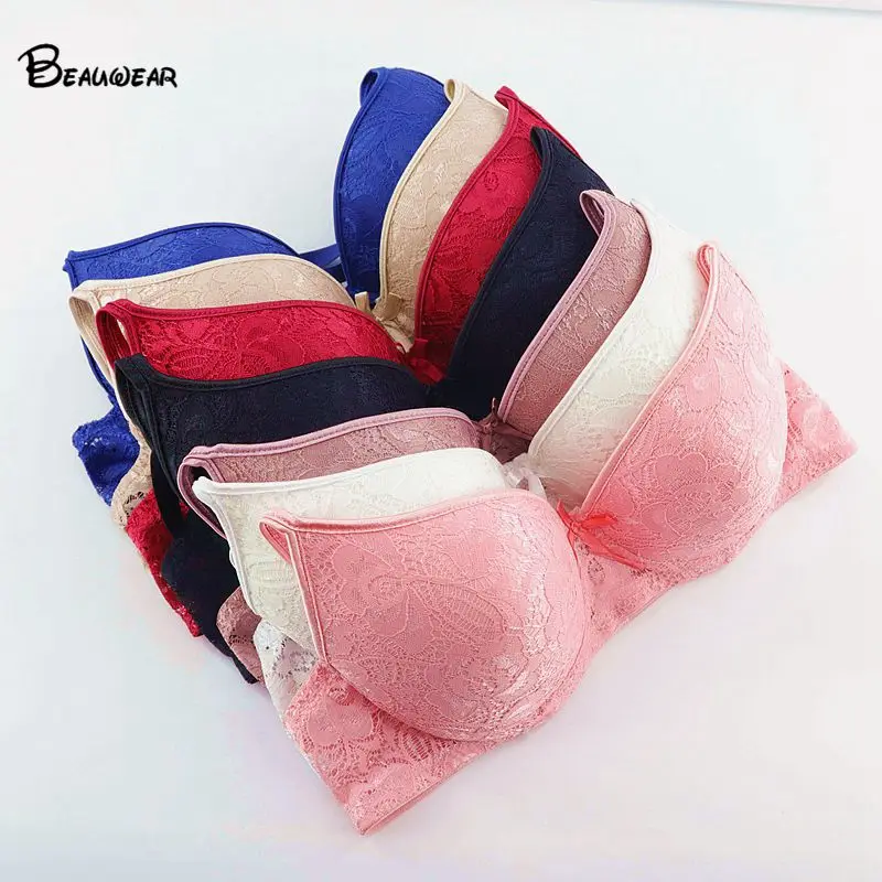 Beauwear тюльпан кружевной бюстгальтер с эффектом «пуш-ап» флирт Деми спортивный бюстгальтер для девочек переходного возраста от Для женщин Размеры 34B 36B 38B 38C 40B 42C 44B 44C 46B 46C 48B 48C 50B 50C
