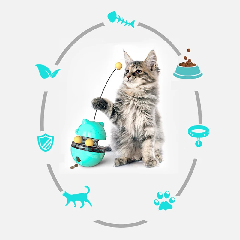

Fun Tumbler Pets Slow Food Entertainment Toys Attract The Attention Of The Cat Adjustable Snack Mouth Toys For Pet Practical