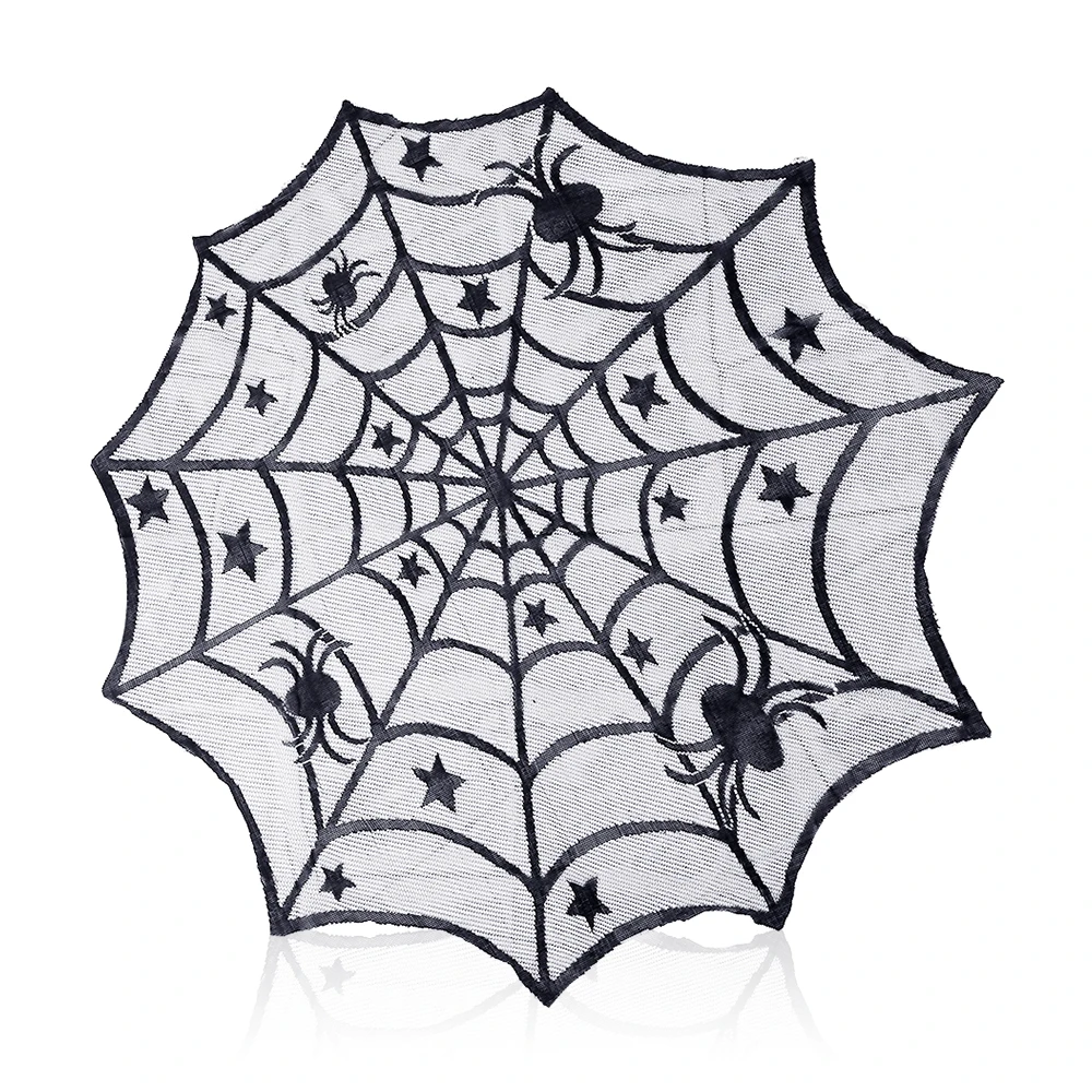 Роскошная скатерть на тему Хэллоуина вышивка кружево кухня чайный журнальный