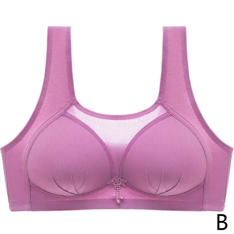 

Bra For Women Wire free Plus Size Super Push Up Full No Coverage Breasted Thin Bra Wholesale Big Padded Lingerie W3V3