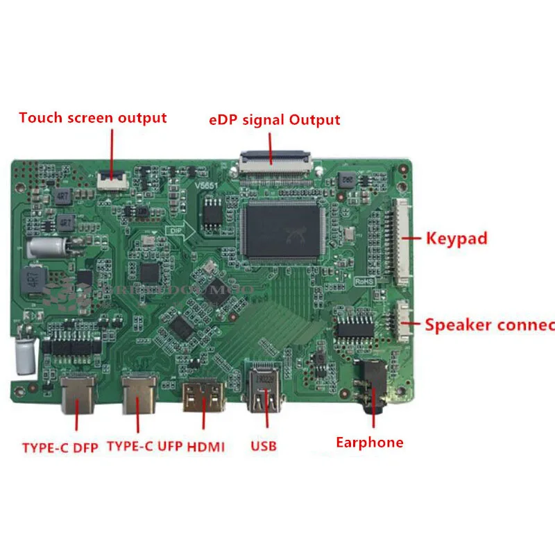 Разъем HDMI USB типа C вход с сенсорным выходом постоянный ток 5 20 в плата контроллера