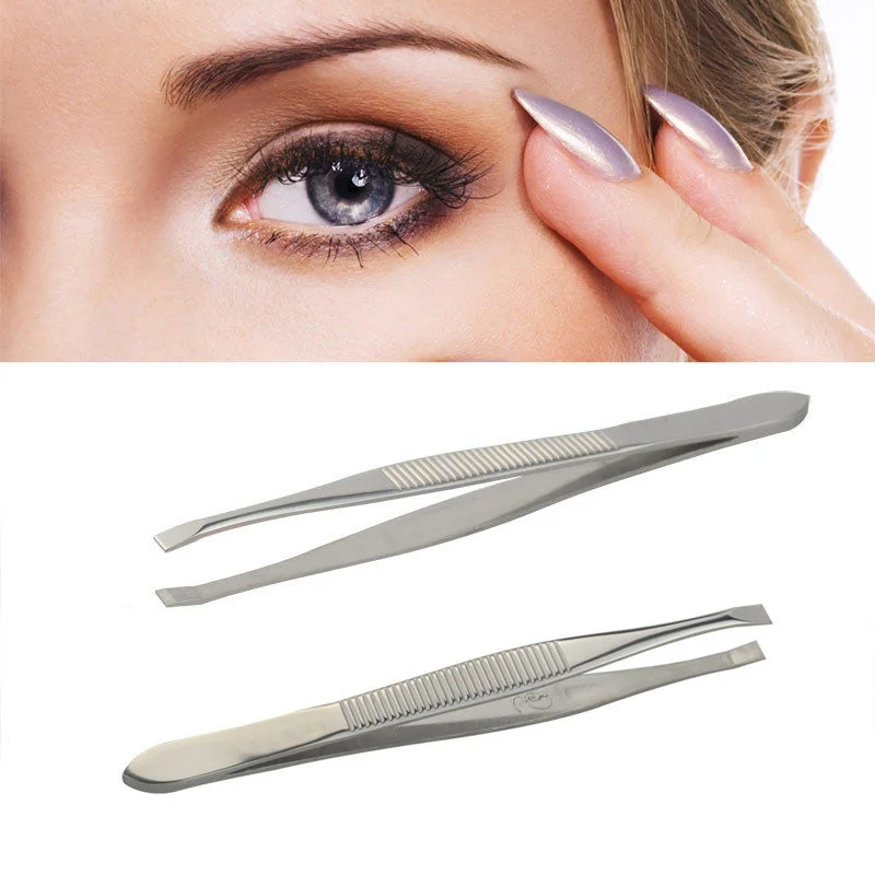 

1Pcs Women Eyebrow Face Nose Hair Clip Tweezer Remover Shape Steel Stainless Tweezers Eyebrow Tool Tweezers H0S2