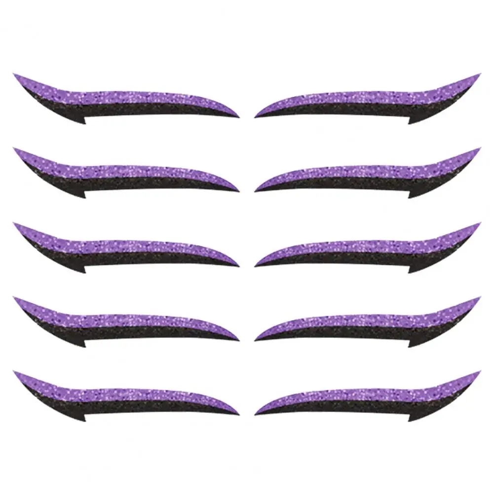

5 Pairs/Sheet Makeup Eyeliner Reusable Double Plastic Self-adhesive Eyeshadow Sticker Eyelid Tool