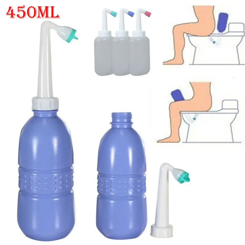 

450/400ml Empty Bidet Bottle Portable Travel Hand Held Bidet Sprayer Personal Cleaner Hygiene Bottle Spray Washing