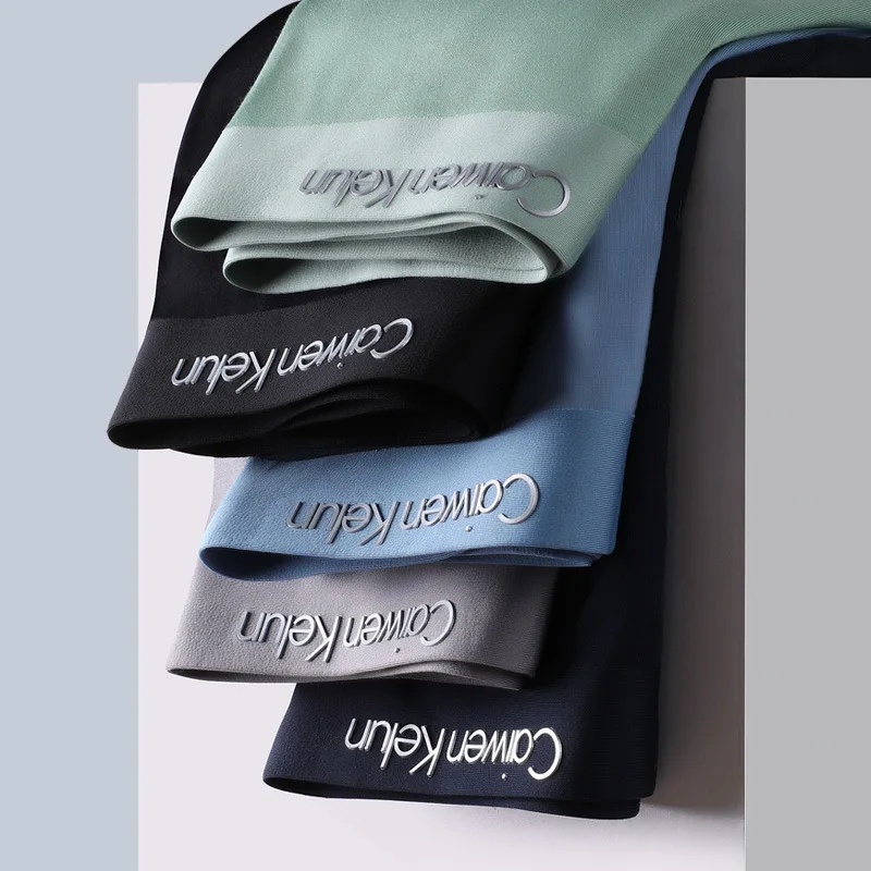 

2021 Men's Underwear Boxer Modal Seamless Big Red Antibacterial Breathable Trend Boxer Shorts Head Bottom Pants 4 Pcs Gift Box