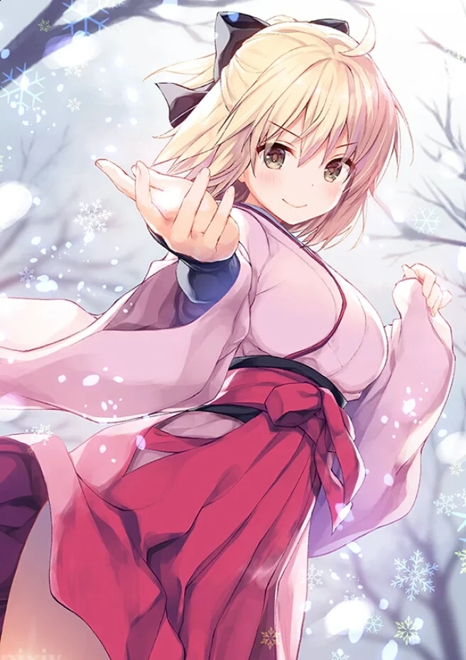 Японское аниме Fate/Grand Order Sakura saber Okita Souji Розовое Кимоно одежда для косплея| |