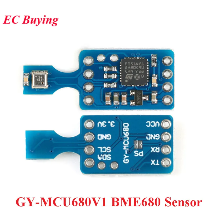 

BME680 Digital Temperature Humidity Pressure IAQ Sensor Module Development Board Air Pressure Air Quality MCU680 GY MCU680V1