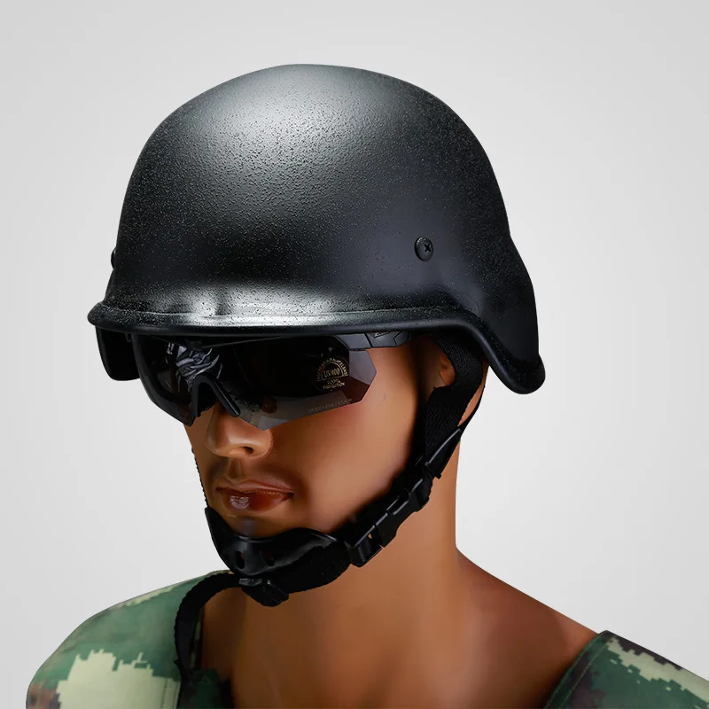 

Bullet Proof Helmet Pure Steel Tactical Helmet Campus Security Riot Helmet Army Fan Outdoor Field Riding Explosion-proof H