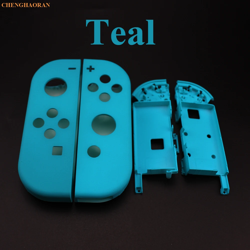 1х Твердый 14 цветов для переключателя NS Joy Con корпус на замену чехол для контроллера NX JoyCons зеленый розовый бирюзовый - Цвет: D Teal