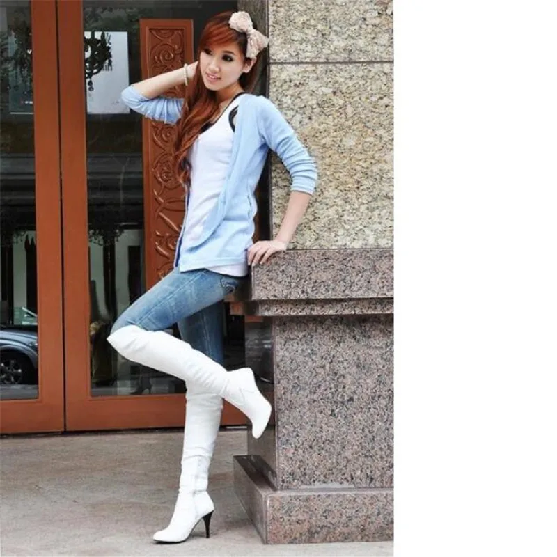 

2020 autumn and winter new authentic women's boots fashion over the knee high boots 10CM stiletto high heels 3-18 19 MAIERNISI